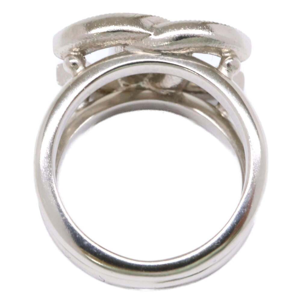 CHANEL Silver Logo Ring - Picture 5 of 7